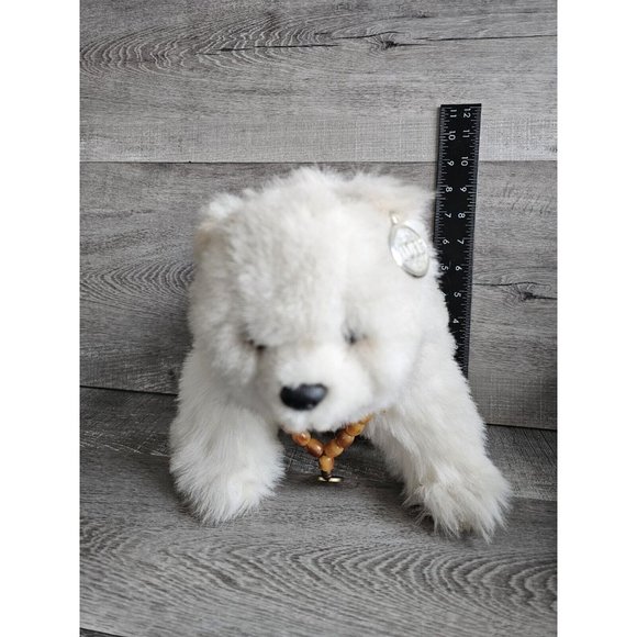 Vintage El Greco Polar Bear Plush Stuffed Animal Made In Greece Rare! 9" Height - Picture 11 of 11